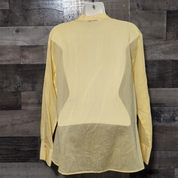 New Vince Fine Stripe Silk-blend Woven Shirt - Picture 8 of 9